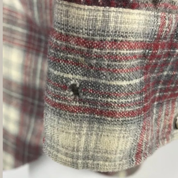 🚨Sold! Vtg 70s Distressed Pendleton Pearl Snap - Picture 7 of 8